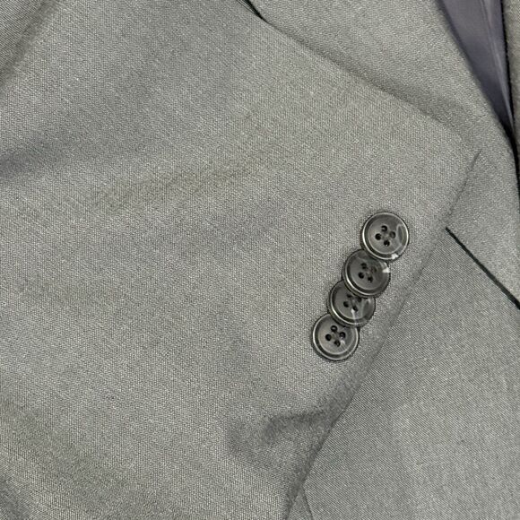Cam Newton Made Mens Gray Notch Lapel 2 Button Wool‎ Blend Blazer 40R - Picture 3 of 7